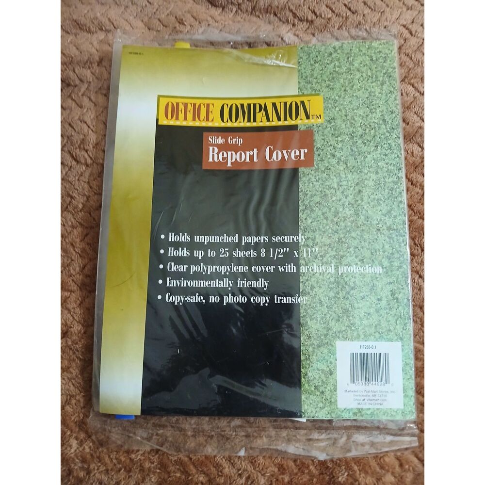 Office Companion Slide Grip Report Covers Letter Size Assorted Colors